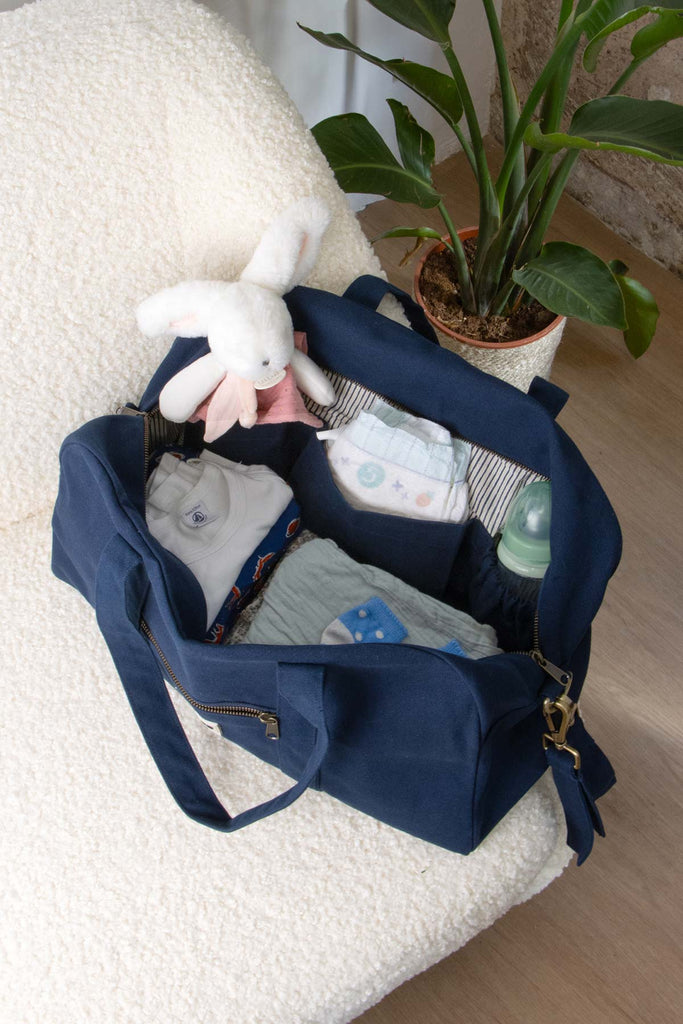 sac basile navy intérieur dos